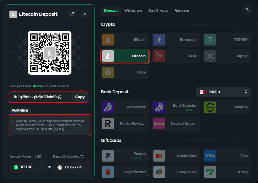 Gather transaction information